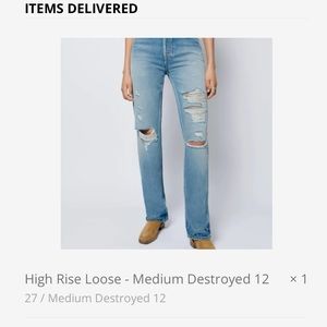 Re/Done distressed jeans